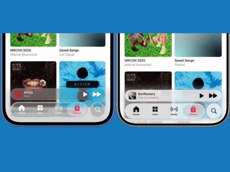 “Liquid Glass” trên iOS 26 Beta 3 được tinh chỉnh: Giảm độ trong suốt để dễ nhìn hơn