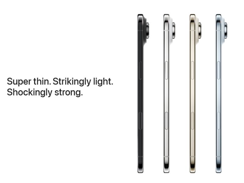 iPhone Air siêu mỏng và nhẹ