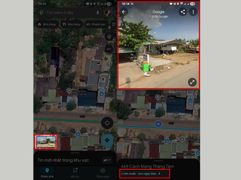 Kích hoạt chế độ Street View để xem thực tế trên Google Maps