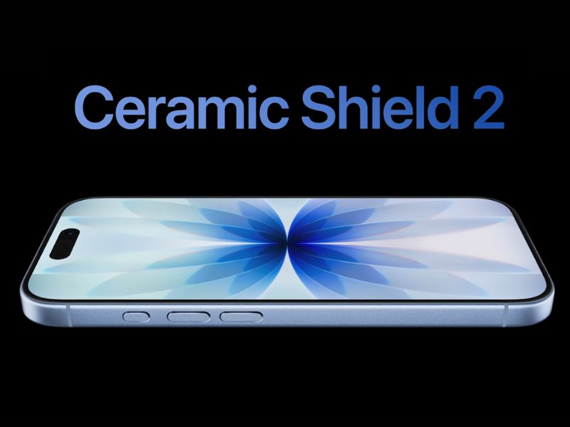 Mặt trước của iPhone 17 được làm bằng kính Ceramic Shield 2