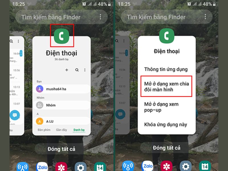 Kích hoạt tính năng chia đôi màn hình Samsung