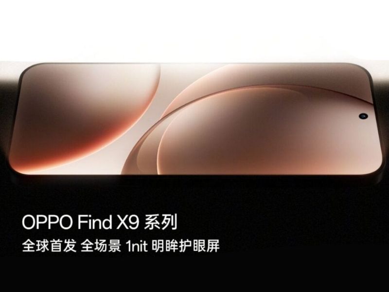 OPPO Find X9 dùng màn hình LIPO OLED 6,59 inch