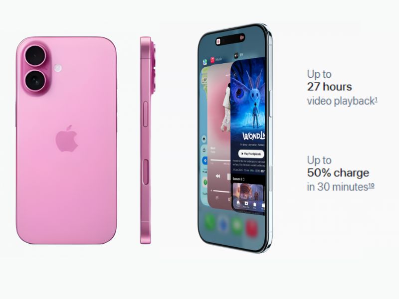 Pin và sạc trên iPhone 16 Plus và iPhone Air