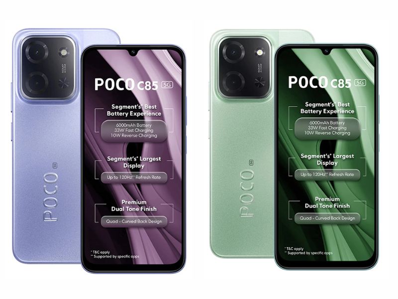 Thiết kế POCO C85 5G