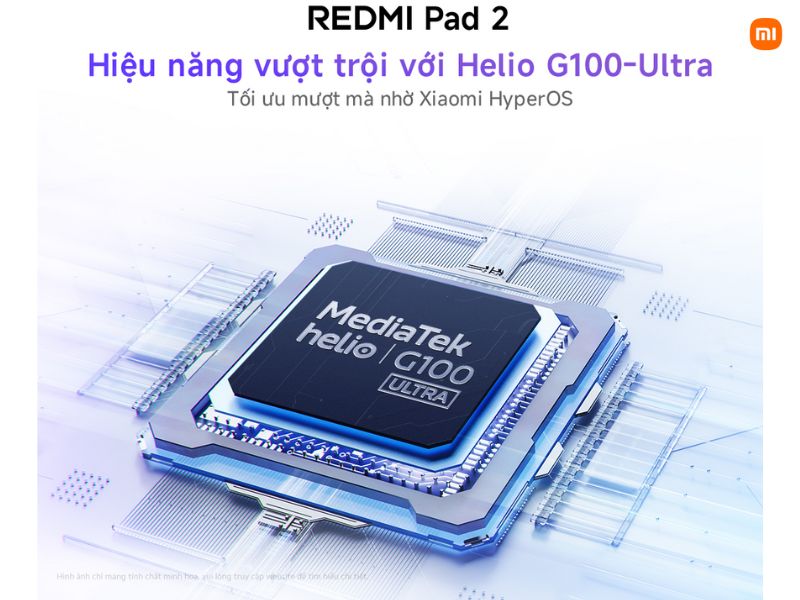 Redmi Pad 2 ổn định với chip Helio G100-Ultra