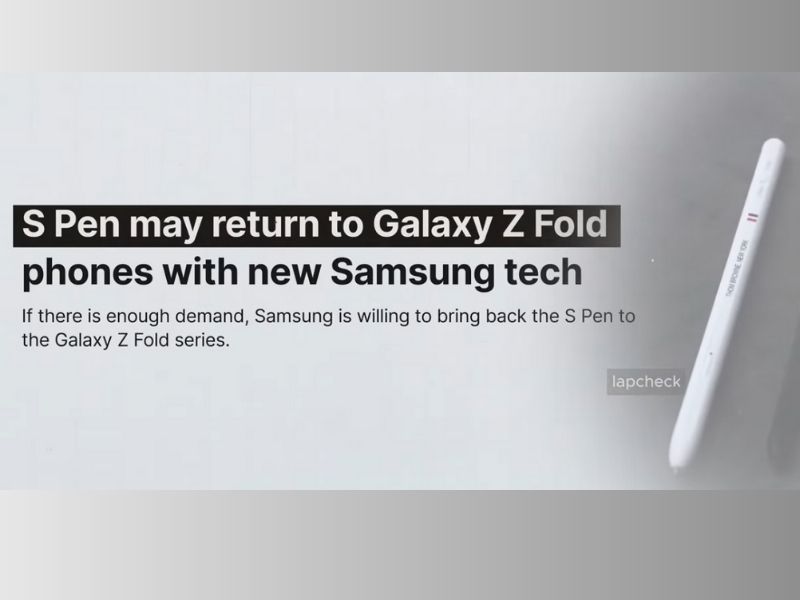 Z Fold7 loại bỏ hỗ trợ S Pen, nhưng Samsung có kế hoạch “hồi sinh” công nghệ bút cảm ứng