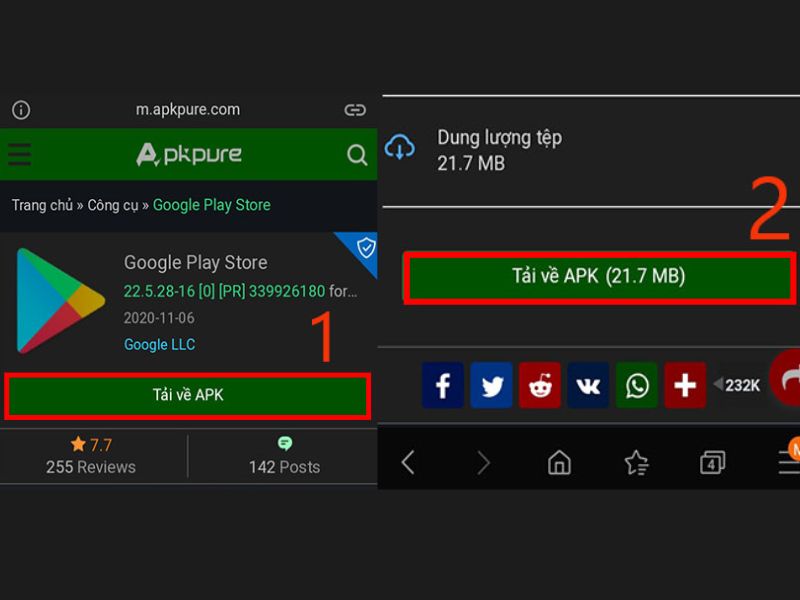 Tải file APK từ nguồn đáng tin cậy