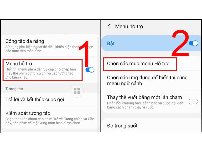 tăng cỡ chữ theo cách dùng tính năng trợ năng