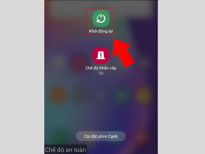 Khởi động lại máy đúng cách – Giải pháp nhanh nhất để tắt chế độ an toàn Samsung