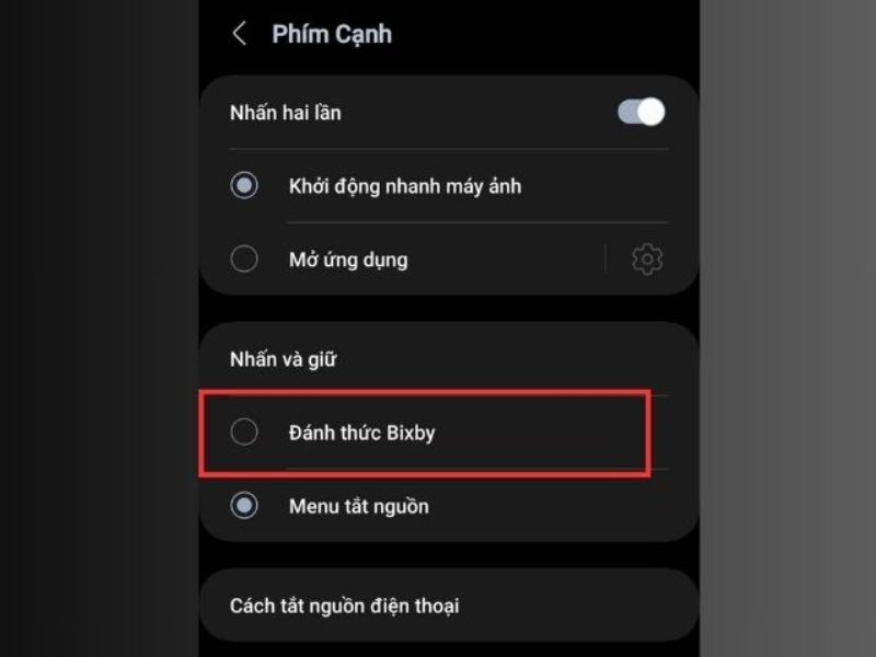 Tắt nguồn Samsung bằng cách dùng Bixby Voice