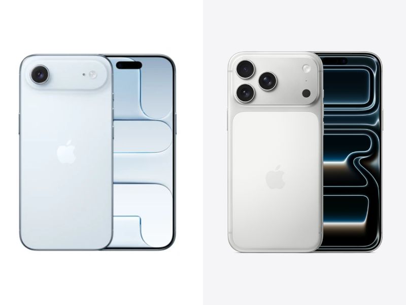 Thiết kế của iPhone Air và iPhone 17 Pro Max