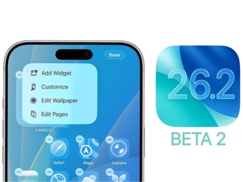 Apple phát hành iOS 26.2 beta 2