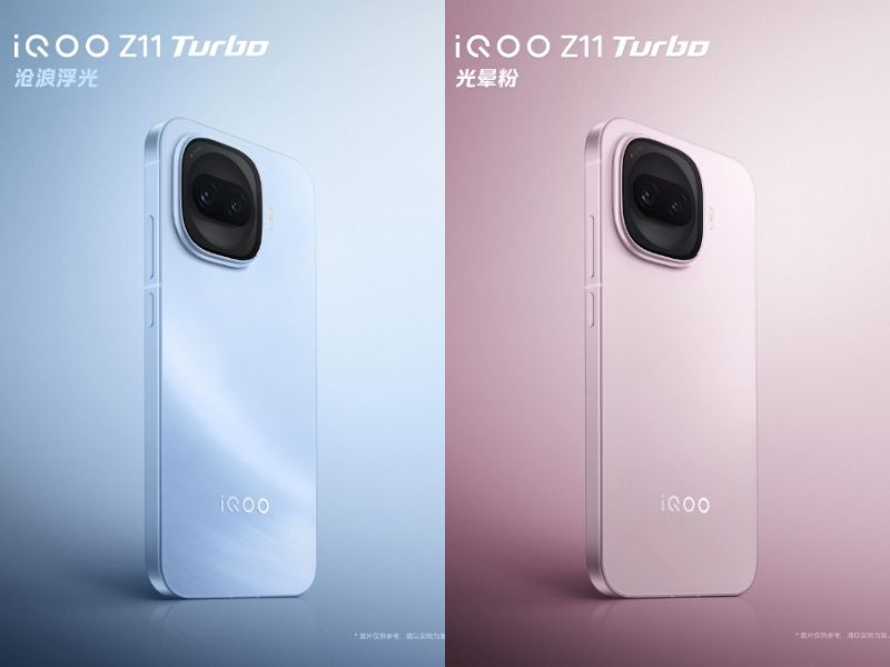 iQOO Z11 Turbo lộ diện 4 phiên bản màu sắc