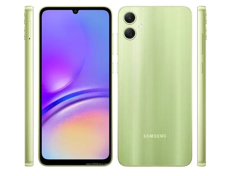 Galaxy A07 có thiết kế màn hình Notch hình giọt nước, viền mỏng, mặt lưng phẳng