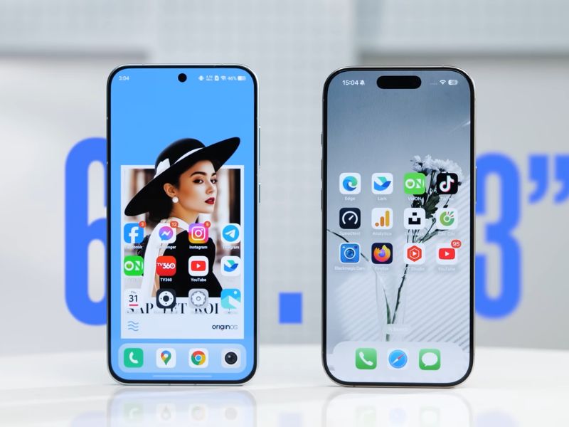 Màn hình: Đều xuất sắc, nhưng Vivo nhỉnh hơn