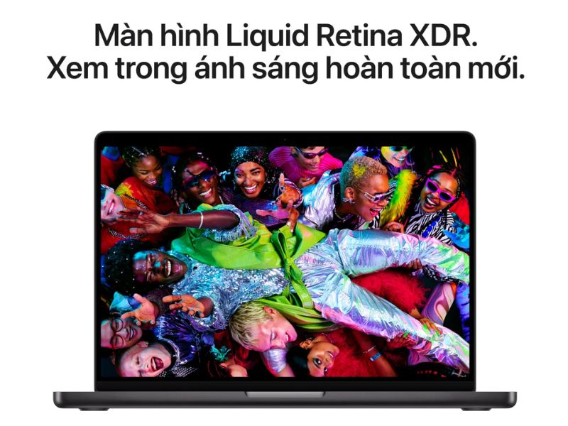 Macbook Pro 2025 có màn hình hiển thị sắc nét