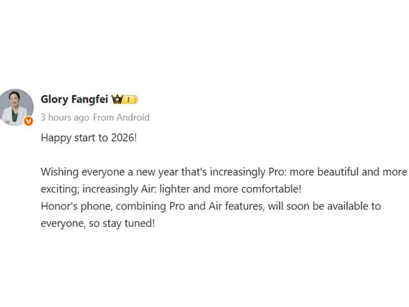 Thông tin HONOR Magic8 Pro Air lộ diện