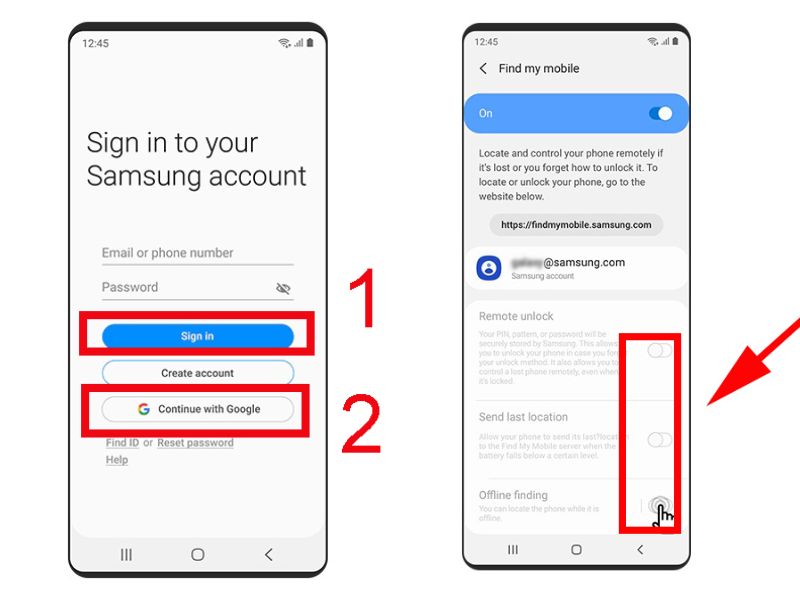 tìm điện thoại Samsung bằng Samsung Find My Mobile