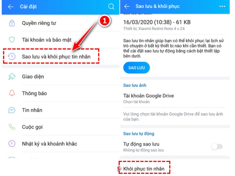 Sao lưu tin nhắn trên máy tính trước khi đồng bộ Zalo
