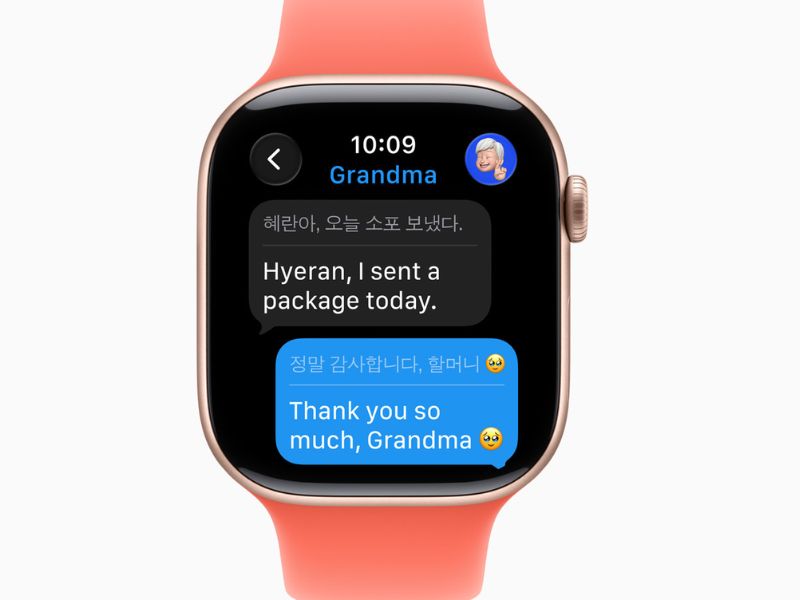 watchOS 26 cải tiến dịch ngôn ngữ trực tiếp