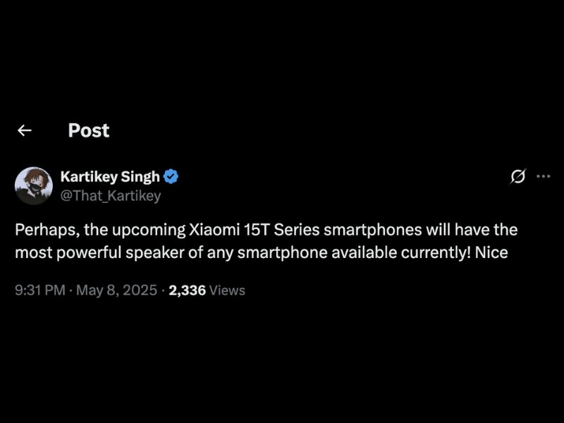 Xiaomi 15T: “Ông hoàng âm thanh” tiếp theo của Xiaomi