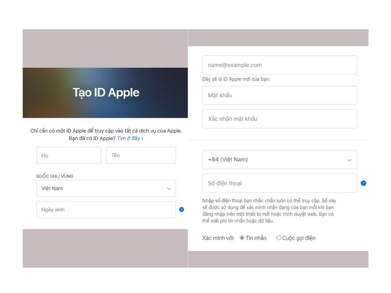 Hướng dẫn bước tạo iCloud trên máy tính