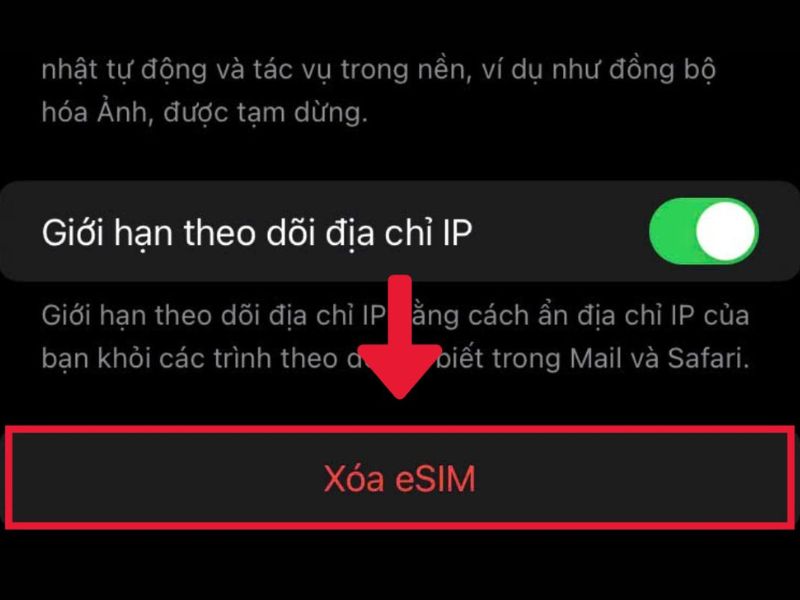 Không dùng nữa thì xóa eSIM như thế nào?