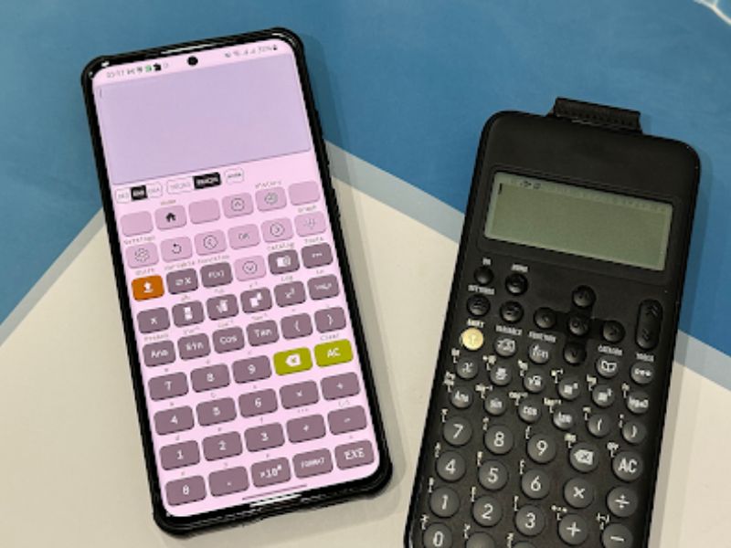 Máy tính Casio onl trên điện thoại Androi