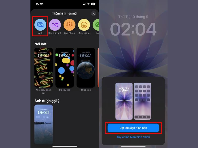Đặt hình nền iPhone cực dễ dàng