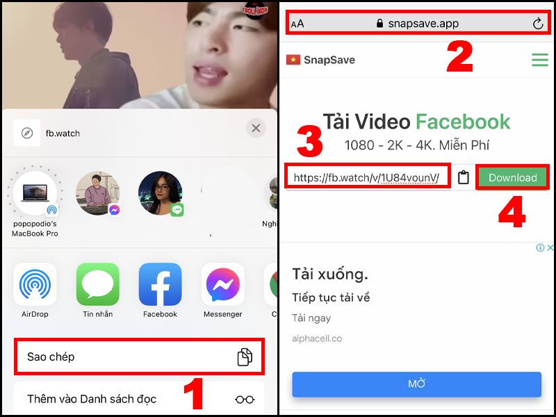 Hướng dẫn 2 cách tải video Facebook không cần app