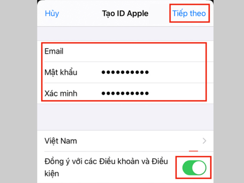 Cách tạo tài khoản cho iCloud trên iPhone