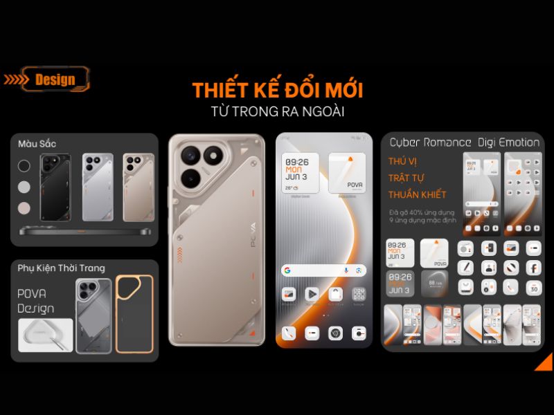 Thiết kế nổi bật của chiếc điện thoại gaming nhà TECNO