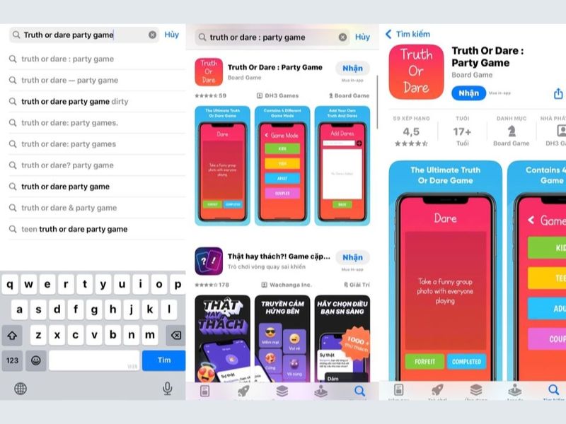 App chơi thật hay thách cho nhóm đông