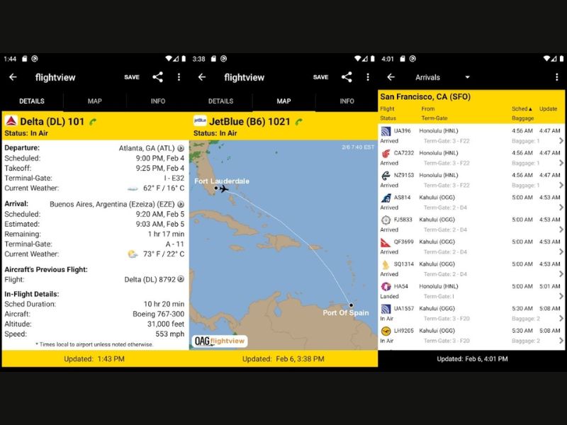 Flight view theo dõi chuyến bay