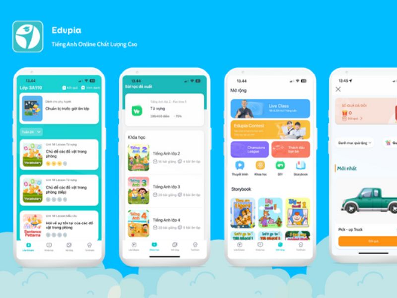 Ứng dụng học tiếng Anh cho trẻ Edupia Kid