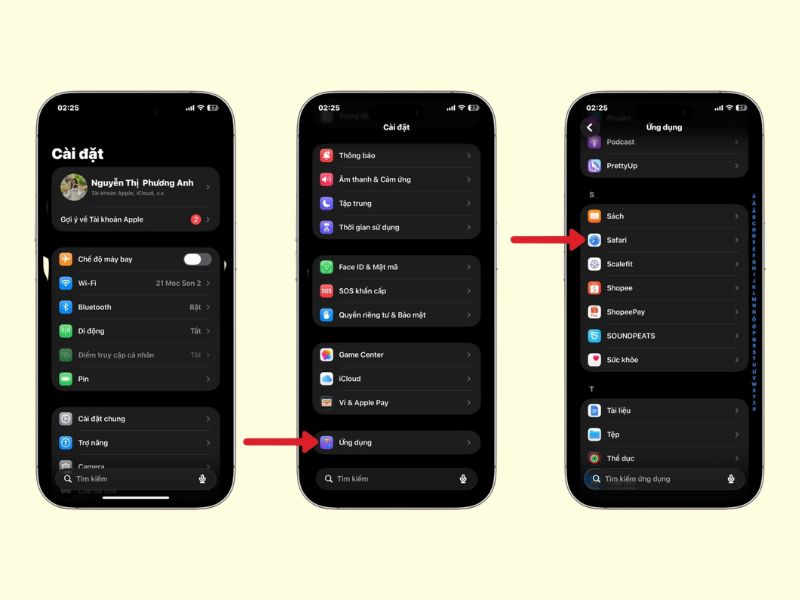 Cách bật 120Hz trên Safari