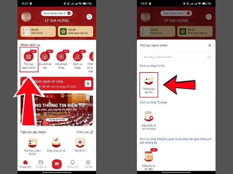 Cách đăng ký tạm trú trên VNeID