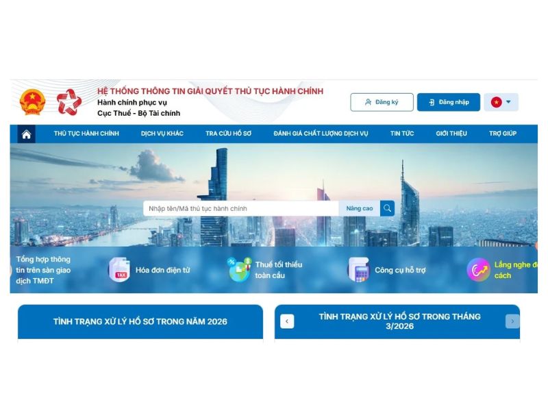 Bước 1: Đăng nhập vào Cổng Dịch Vụ Công Quốc Gia