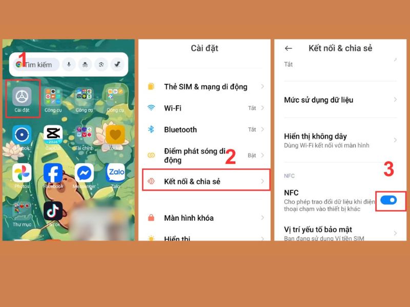 Hướng dẫn bật NFC trên điện thoại Realme