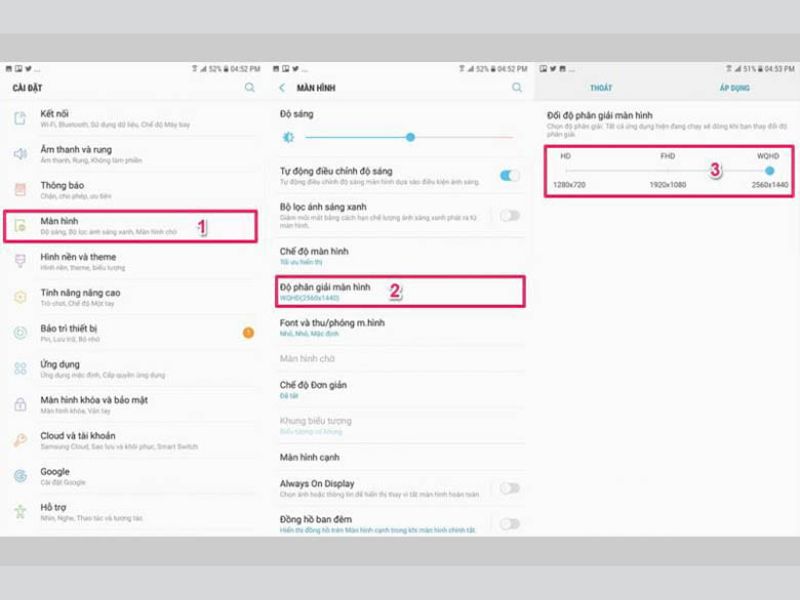 Chỉnh DPI trên Samsung