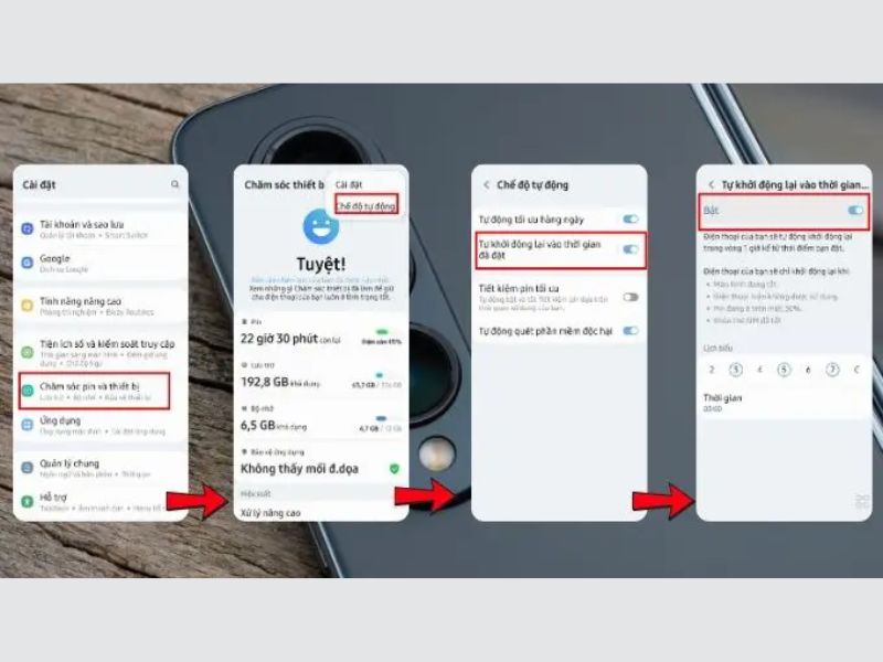 Hướng dẫn cách hẹn giờ tắt điện thoại tự động