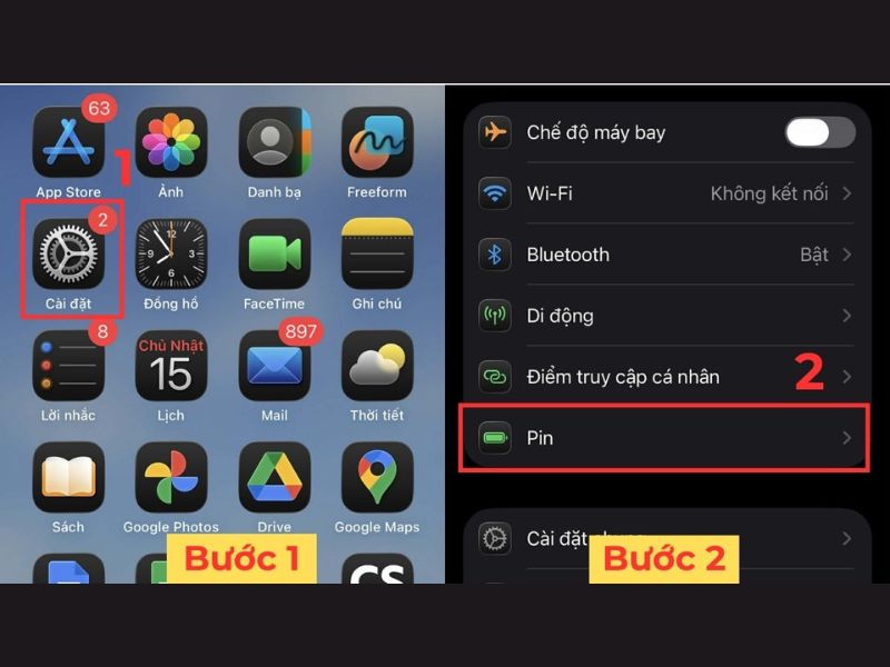 Tắt tính năng tiết kiệm pin trên iPhone