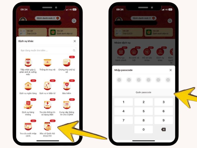 Tra cứu khu vực bỏ phiếu bầu cử trên VNeiD