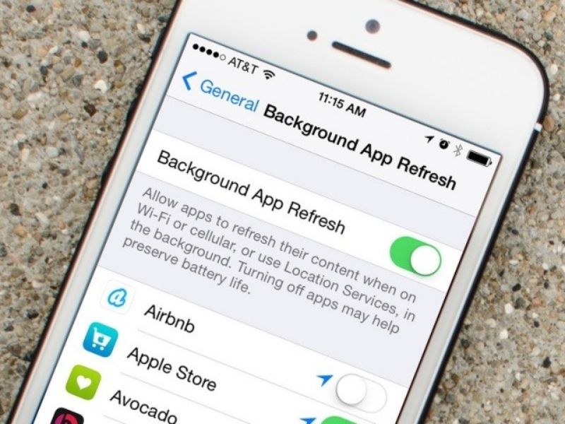 Các dịch vụ chạy ngầm của iOS