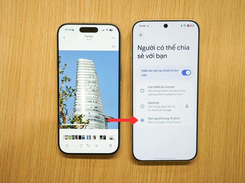 Bật chia sẻ nhanh trên OPPO