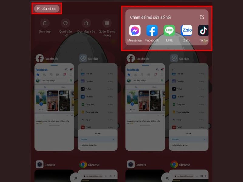 Các bước bật cửa sổ nổi trên Redmi