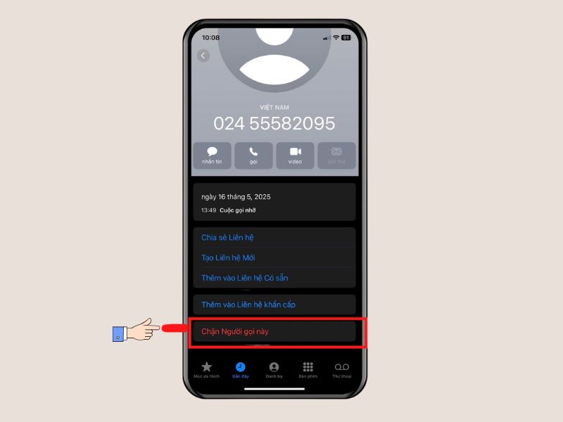 Cách chặn đầu số 02 trên iPhone đơn giản nhất