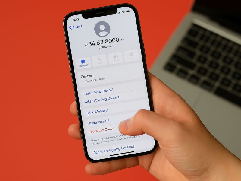 Chặn số điện thoại xác định trên iPhone