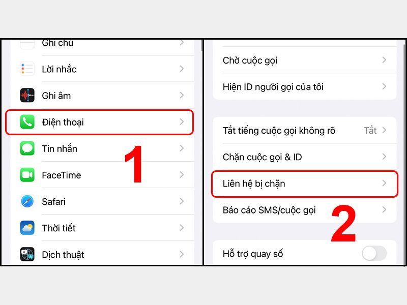 Hướng dẫn chặn số điện thoại trên iPhone
