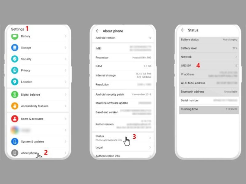 Check bảo hành trên điện thoại HONOR